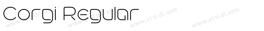 Corgi Regular字体转换